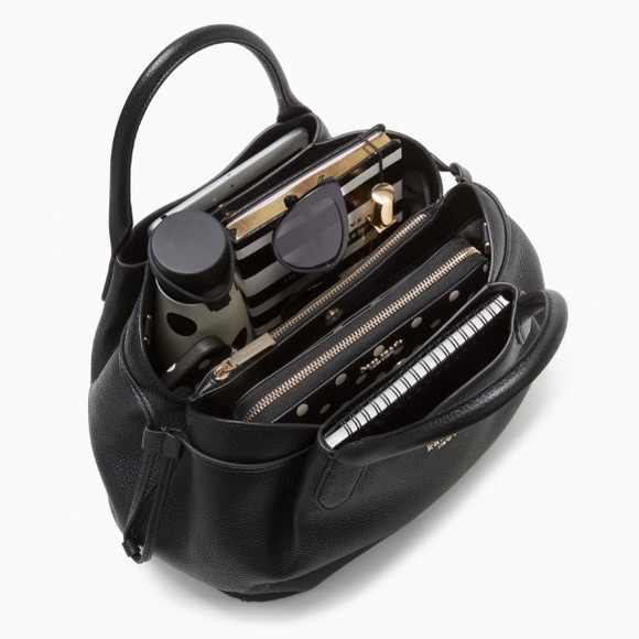 Kate Spade Dumpling Large Satchel In Black - Picture 11 of 14